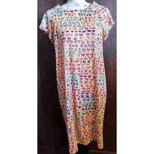 JW San Francisco Johnny Was maternity dress Medium floral short sleeve Easter